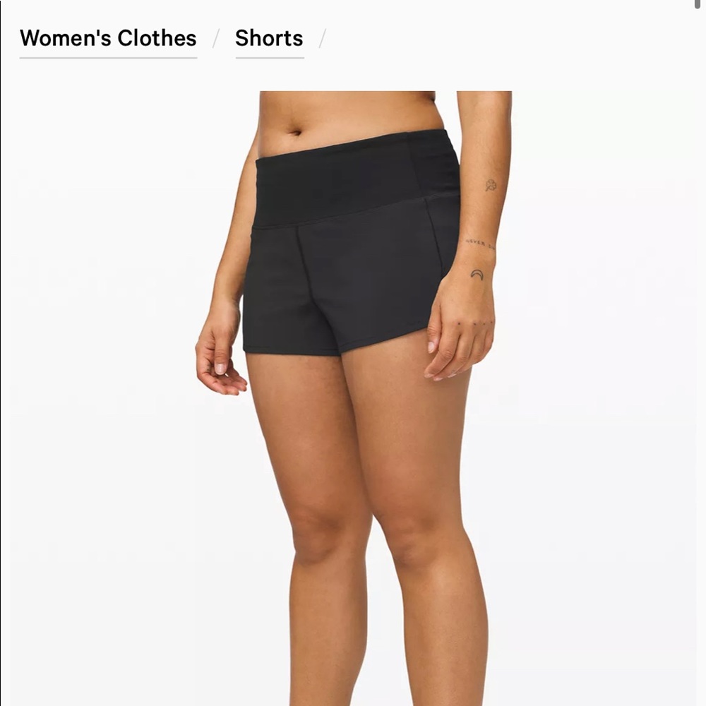 Speed Up Lululemon Shorts Mid-Rise 4’